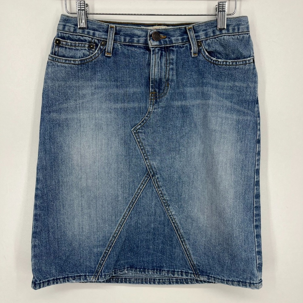 Abercrombie & Fitch Denim‎ Skirt Women's Size 0 Blue Knee Length Vintage Y2K USA